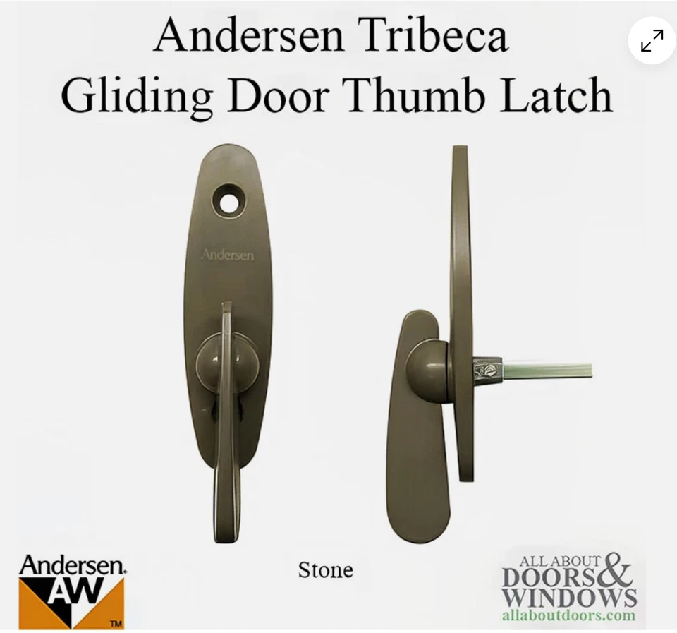 Andersen Tribeca Style - Защелка для Большого Пальца Скользящей Двери - Цвет Камня БЕСПЛАТНАЯ ДОСТАВКА - Изображение 1 из 4
