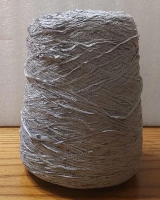 Everitt Steel Gray Rayon Chenelle Cone Yarn 2000 YPP - Image 1 of 4
