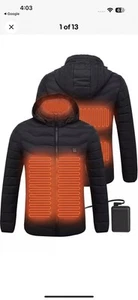 ANTARCTICA HEATED JACKET LIGHTWEIGHT FOR MEN/WOMEN BLACK SIZE MEDIUM - Picture 1 of 9