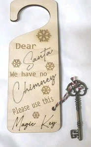 Percha Puerta Nochebuena Santa Llave Mágica Decoración - Imagen 1 de 14
