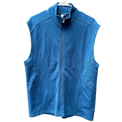 Ibex 100% Merino Wool Royal Blue Vest w/One zipped Pocket US Made Size XL - Image 1 of 4