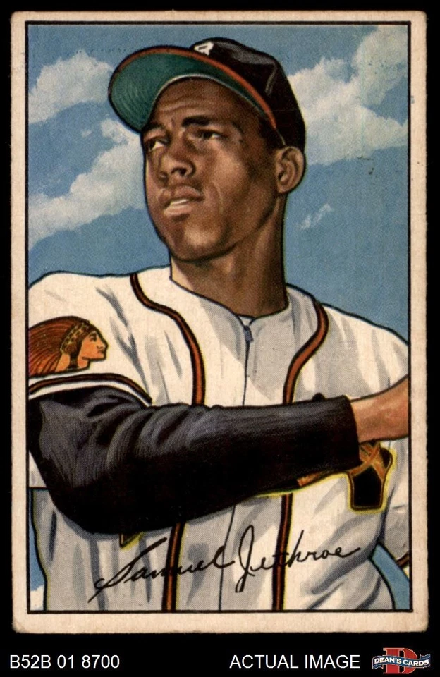 1952 Bowman #84 Sam Jethroe Braves 2 - GOOD - Image 1 of 1