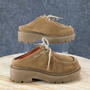 Zueco Mudd Mule para mujer 6,5 M tostado Alexia suela plataforma gamuza cuero informal - Imagen 1 de 17