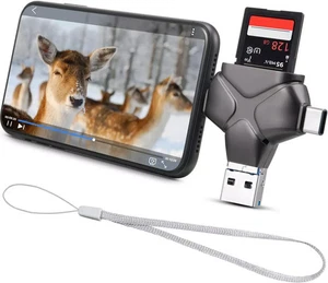 Trail Camera Viewer SD Kartenleser kompatibel mit Android iPhone iPad Typ C - Bild 1 von 3