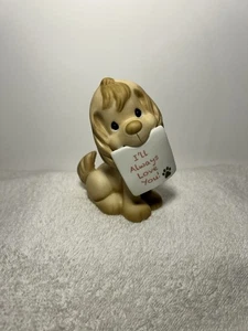2014 Precious Moments I’ll Always Love You Hund mit Liebesnote im Mund Figur - Bild 1 von 23