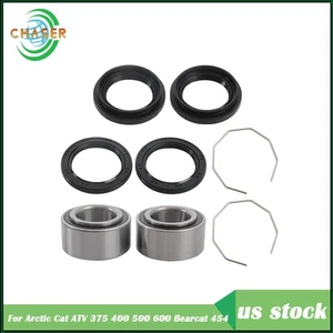 Front Wheel Hub Bearings Seal Kit for Arctic Cat ATV 375 400 500 600 Bearcat 454 - Picture 1 of 8