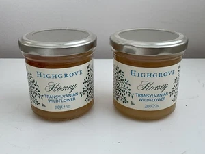 HIGHGROVE TRANSYLVANIAN WILDFLOWER HONEY - 200 g Each - TWO JARS - Picture 1 of 6