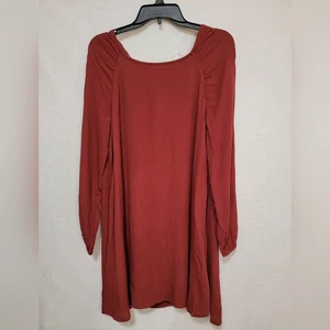 Women's Loveriche Long Sleeve Dress Burgundy, Size Medium, NWT - Picture 1 of 11