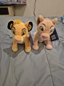 The Disney Store Simba And Nala Plush Set 7" With Tags - Picture 1 of 7