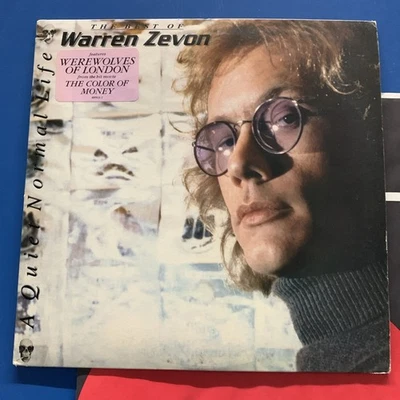 WARREN ZEVON ‎– A Quiet Normal Life: Best Of   1986 1st US WL Promo LP  NM Hype! - Image 1 of 4