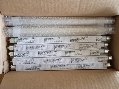 12” Fluorescent Light Bulbs for under cabinet, Cool White, F8T5/CW, 5 new,8 used - Image 1 of 4