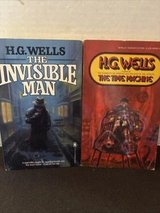 2 H.G. Wells Vintage Paperbacks -The Time Machine & The Invisible Man - Bild 1 von 4