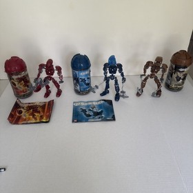 2004 Lego Bionicle TOA METRU NUI Set Of 3 (8601,2,4) Complete with All Weapons