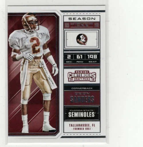 2018 Deion Sanders Contenders Draft Picks #30 Free Shipping (G2069) - Image 1 of 1