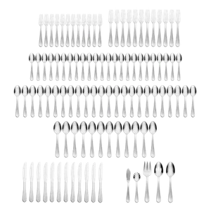Hampton Forge Argent Orfevres Nova 101-Piece 18/10 Flatware Set - Picture 1 of 3