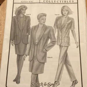 Ann Person Sewing Pattern #1036 Shawl Collar Jacket - Bust Size 30-46 - Picture 1 of 6
