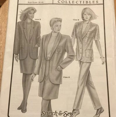 Ann Person Sewing Pattern #1036 Shawl Collar Jacket - Bust Size 30-46 - Image 1 of 4