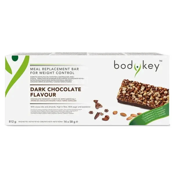 Barretta Sostitutiva del Pasto al Cioccolato Fondente bodykey by Nutrilite 14 PZ Foto 1 de 1