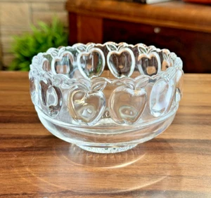 Tiffany & Co Crystal Apple Pattern 5" Round Bowl - Picture 1 of 9