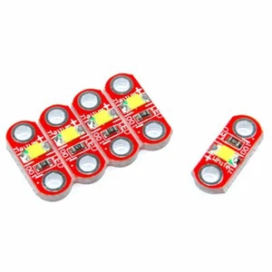 Keyes 5 tragbares weißes LED-Modul rot leitfähig Arduino Lilypad Flux Workshop - Bild 1 von 1