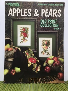 Leisure Arts 2186 Apples & Pears Counted Cross Stitch Pattern 1992 - Picture 1 of 5