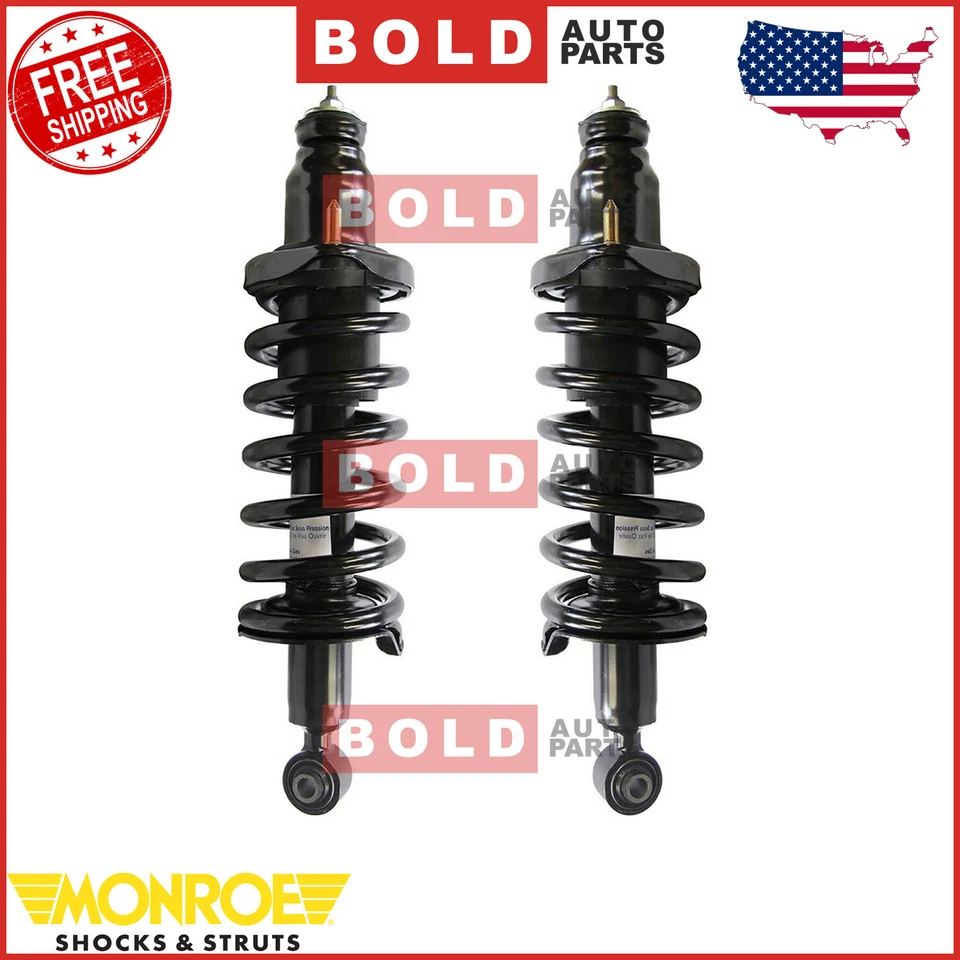 Juego de 2 conjuntos de puntales traseros y muelles helicoidales Monroe para Honda Civic 01-05 Foto 1 de 4