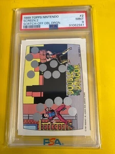 RS27427  1989 Topps Nintendo Double Dragon #2 Screen 2 PSA 9 - Picture 1 of 2