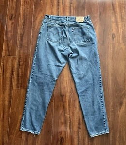 Vintage Levis 550 Jeans Gr. 16 blau helle Waschung Relaxed Fit Tapered USA 90er 34x34 - Bild 1 von 7