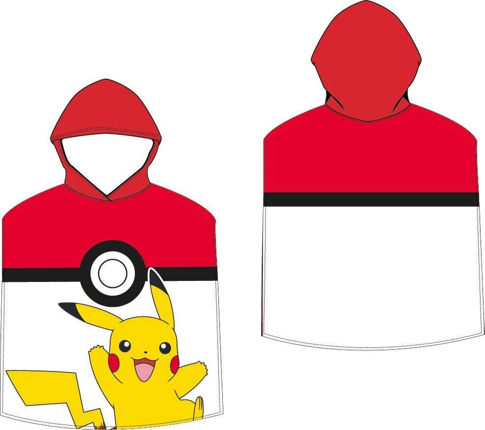 Pokemon Poncho Beach Towel With Hood 50 X 115 CM - Image 1 of 1