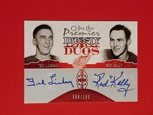 2008-09 OPC Premier Dynasty Duos Jersey Auto #DD-LK Ted Lindsay Red Kelly #/100 - Picture 1 of 2