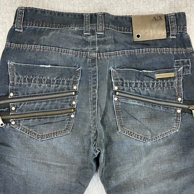 Vintage Armani exchange Extremely Rare linen blend Men 31R/32 Jeans (Giorgio) - Image 1 of 4
