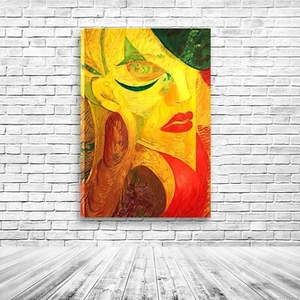 Abstract painting in the spirit of cubism. Print on canvas. Painting on canvas. - Picture 1 of 24