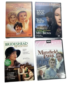 4 new DVDs lot Brideshead Revisited Mansfield Park Sense Sensibility Mrs Brown - Imagen 1 de 14