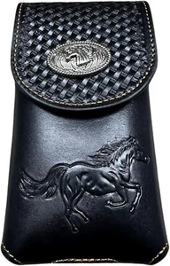 7" HORSE POUCH BELT LOOP CELL PHONE HOLSTER CASE WESTERN UNIVERSAL #EH12691 - Picture 1 of 67