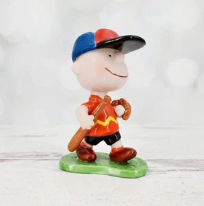 1998 Flambro Peanuts Limited Charlie Brown Baseball Keramik Figur - Bild 1 von 6