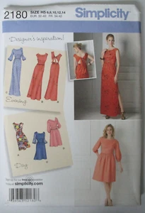 Simplicity Sewing Pattern #2180, Size 6-8-10-12-14, Misses' Dress 2-lengths - Picture 1 of 2