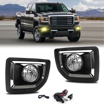 Par de luces antiniebla delanteras para GMC Sierra 2500HD 3500HD 2015-2019 Foto 1 de 4