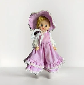 Vintage Blossom Purple Dress Close Open Eyes Dress Hat Under Clothes Rare** - Picture 1 of 14