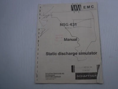 EMC NSG 431 Static Discharge Simulator Manual - Image 1 of 4