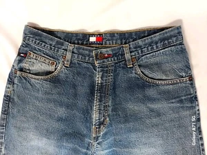 Tommy Jeans Men's Vintage Retro 80s 90s Wide Leg Denim Blue Jeans, Size 36 X 32 - Picture 1 of 17