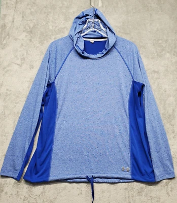 Under Armour Threadborne Top Para Hombres Extra Grande Azul Manga Larga Sudadera con Capucha Equipo de Calor Foto 1 de 4