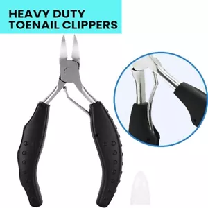 Toenail Clippers for Thick Ingrown Toe Nails Heavy Duty Precision Nail Scissor - Picture 1 of 4