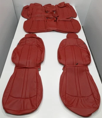 For Hyundai Sonata SEL VIN "5" 2020-2023 Red Leather Seat Covers KR208 - Image 1 of 4