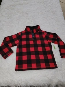 The Childrens Place Boys 1/4 Zip Fleece Sweatshirt Toddler 2T  - Picture 1 of 7