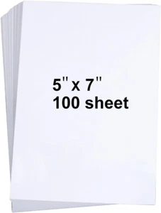 100 Pieces 5" X 7" White Cardstock, Heavyweight Cardstock Sheets Blank Invitatio - Picture 1 of 5