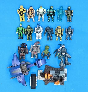 Mega Bloks HALO lot of mini figures Ghost Covenant Elite Spartan Weapons Gun - Picture 1 of 5