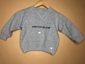 Russell Athletic Shelter Island Boy's Small Crew Neck Sweater Gray Long Sleeve - Picture 1 of 11