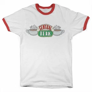 Officially Licensed Friends - Central Perk Ringer T-Shirt S-XXL Sizes - Picture 1 of 4