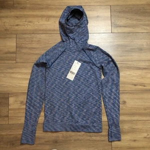 Sweaty Betty Spacedye Hooded Base Layer Top Hiking Breathable Blue XS - BNWT - Picture 1 of 12