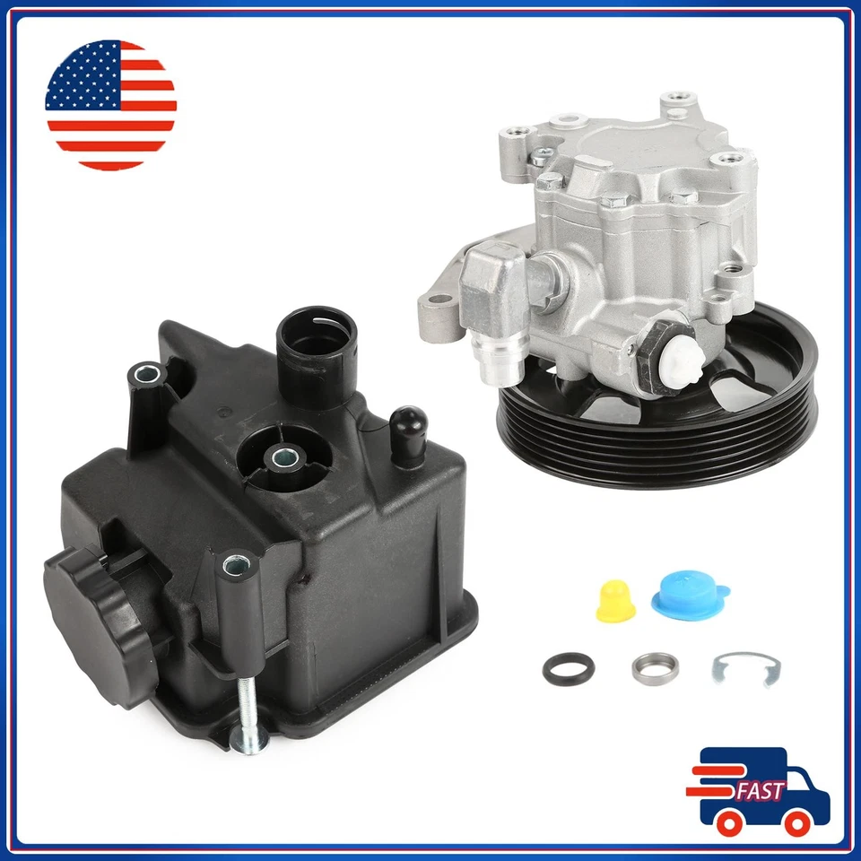 para Mercedes-Benz W204 C300 2010-2012 C350 E350 bomba de direção hidráulica com reservatório - Imagem 1 de 4
